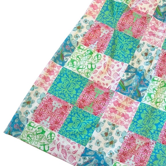 Kaeli Smith coastal patchwork sleeveless sheath dress size 10 - Picture 4 of 7